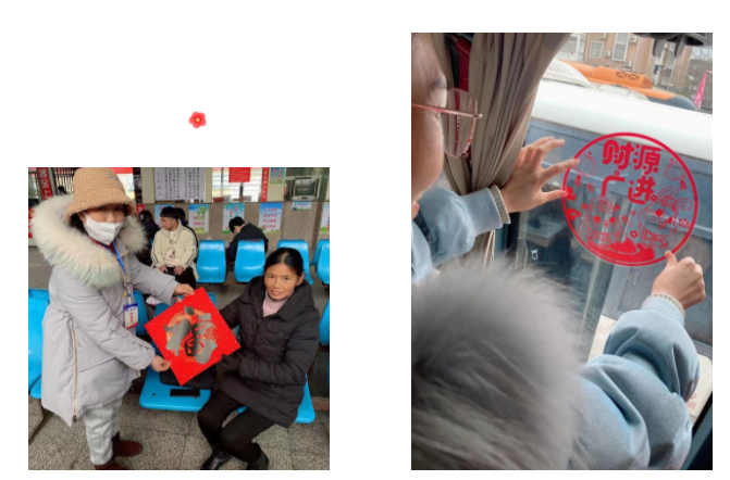 撫州長運(yùn):新春福進(jìn)車廂 公交車上掃五福